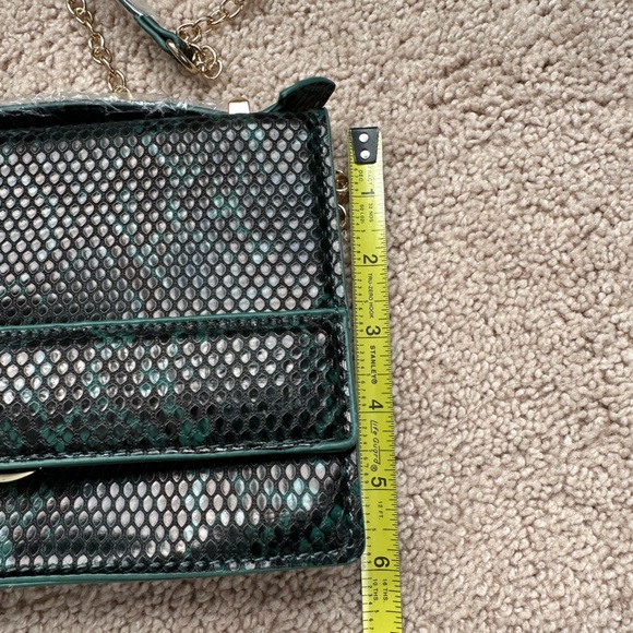 Brand new Pink Haley vegan green animal print crossbody bag - Picture 6 of 8